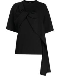 Goen.J - Twist-Detail Cotton T-Shirt - Lyst