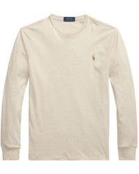 Polo Ralph Lauren - Long-Sleeve Embroidered-Logo T-Shirt - Lyst