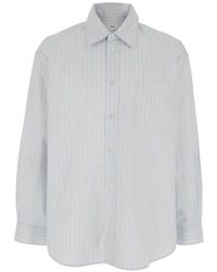 DUNST - Camisa A Rayas Con Bolsillo - Lyst