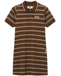 Chocoolate - Striped Polo Dress - Lyst