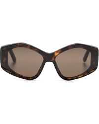 Balenciaga - Logo-print Cat Eye-frame Sunglasses - Lyst