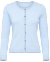 Liu Jo - Embellished-Button Slit-Cuff Cardigan - Lyst
