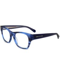 Tommy Hilfiger - Lunettes De Vue À Monture Carrée Effet Corne - Lyst