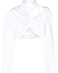 Jacquemus - La Galliga Asymmetric Cropped Shirt - Lyst