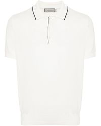 Canali - Fine-knit Polo Shirt - Lyst