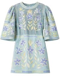 Antik Batik - Carioca Floral Mini Dress - Lyst