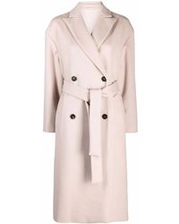 Brunello Cucinelli - Double-Breasted Wool-Cashmere Blend Coat - Lyst