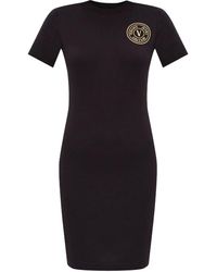 Versace Jeans Couture - V-Emblem Dress - Lyst