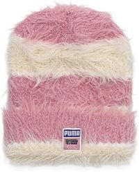 PUMA - X Kidsuper Striped Brushed-Knit Beanie Hat - Lyst