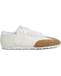 Marni - Zapatillas Softy Soccer con detalle de ante - Lyst