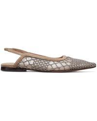Brunello Cucinelli - Pointed-toe Ballerina Shoes - Lyst