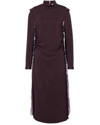 Maison Margiela - Midi Dress With Gathered Detail - Lyst