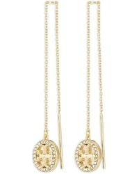 Tory Burch - Ohrringe Mit Pavé-Garn - Lyst