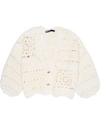 Bimba Y Lola - Cardigan En Crochet À Fleurs - Lyst