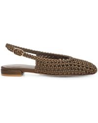 Stuart Weitzman - Marina Woven Slingback Pumps - Lyst