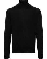 Tagliatore - Fein Gerippter Mike Pullover - Lyst