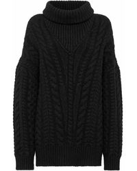 Philipp Plein - Skull&Bones Cable-Knit Jumper - Lyst