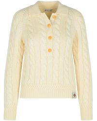 Bally - Cable-Knit Wool Sweater - Lyst