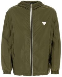 Prada - Re-Nylon Hooded Windbreaker - Lyst