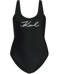 KARL LAGERFELD - Signature Swimsuit - Lyst
