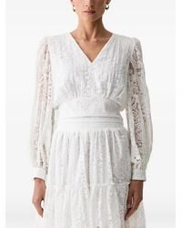 Morgan - Floral-Lace Blouse - Lyst