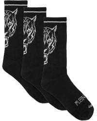 Philipp Plein - Tiger-Head Socks (Pack Of Three) - Lyst