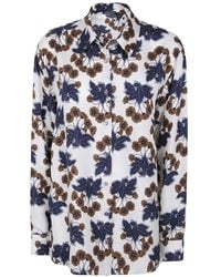 Laura Urbinati - Floral-Print Silk Shirt - Lyst