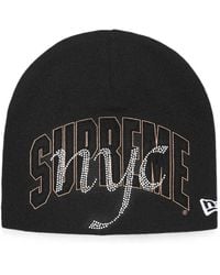 Supreme - X New Era Nyc Rhinestone-Embellished Beanie Hat - Lyst