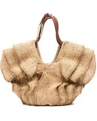 Zimmermann - Borsa Tote Con Volant Goldentime - Lyst