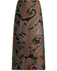 Etro - Paisley Jacquard Skirt - Lyst