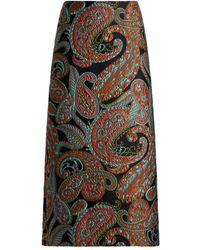 Etro - Paisley Jacquard Skirt - Lyst