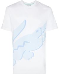Lacoste - Logo-Print Short-Sleeved T-Shirt - Lyst