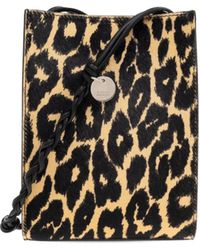 Jil Sander - Small Tangle Leopard-Print Shoulder Bag - Lyst