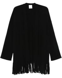 Allude - Fringed-Trim Cardigan - Lyst