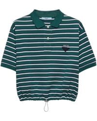 Prada - Polo Cropped - Lyst
