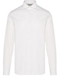 Corneliani - Camisa A Rayas Diplomáticas Con Manga Larga - Lyst