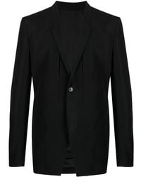 Rick Owens - Seam-Detail Single-Breasted Blazer - Lyst