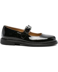 KENZO - Mocassini Smile Con Fibbia - Lyst