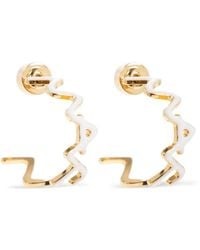 Marni - Zigzag-Hoop Earrings - Lyst