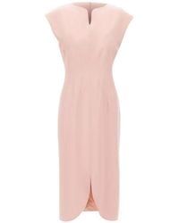 Nissa - V-Neck Slit Dress - Lyst