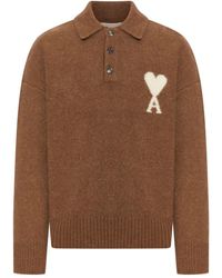 Ami Paris - Heart-Logo Sweater - Lyst