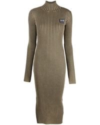 Versace Jeans Couture - ヴェルサーチェ・ジーンズ・クチュール ロゴパッチ ドレス - Lyst