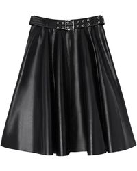 Ganni - Falda midi con cinturón - Lyst