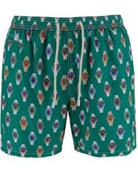MC2 Saint Barth - Lighting Watch-Print Swim Shorts - Lyst