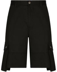 Dolce & Gabbana - Knee-Length Cotton Bermuda Shorts - Lyst