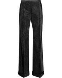 Philosophy Di Lorenzo Serafini - Metallic-Effect Straight-Leg Trousers - Lyst