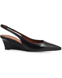 Madison Maison - Loux Leather Slingback Wedge Pumps - Lyst