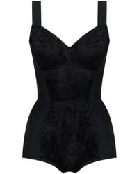 Dolce & Gabbana - Lace-Insert Bodysuit - Lyst