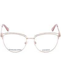 Guess - Glitter-Effect Cat-Eye Glasses - Lyst