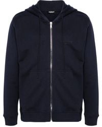 Dondup - Logo Print Zip-Up Hoodie - Lyst